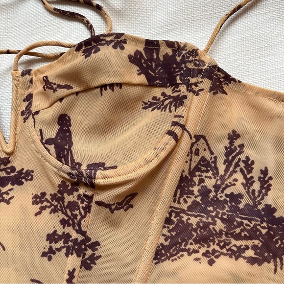 Miaou Aphex Corset in Gold Toile - Picture 5 of 7